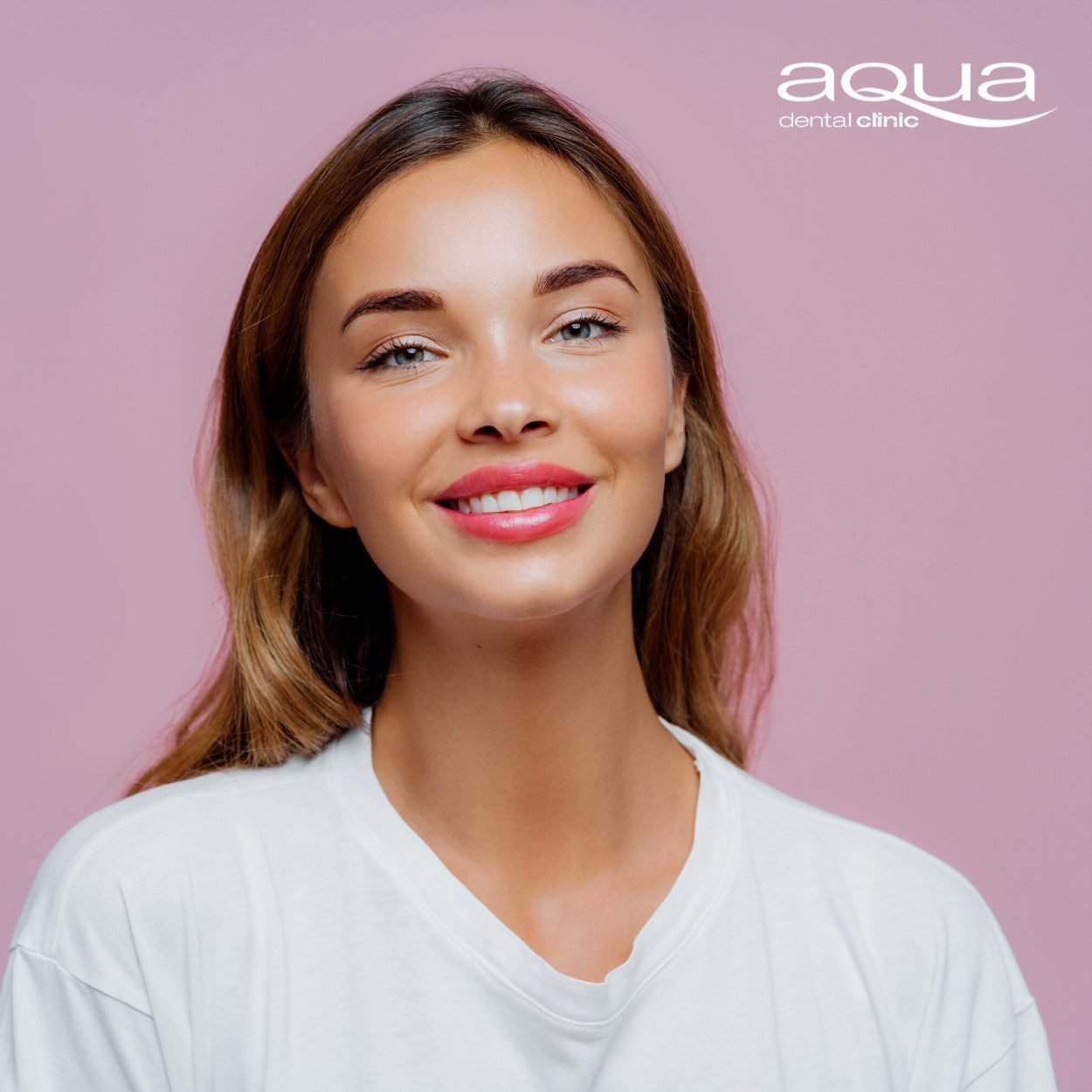 straight happy smile