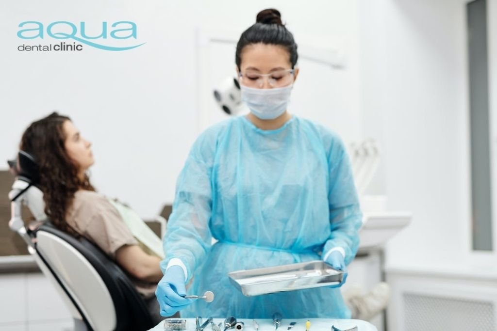 dentist preparing photo